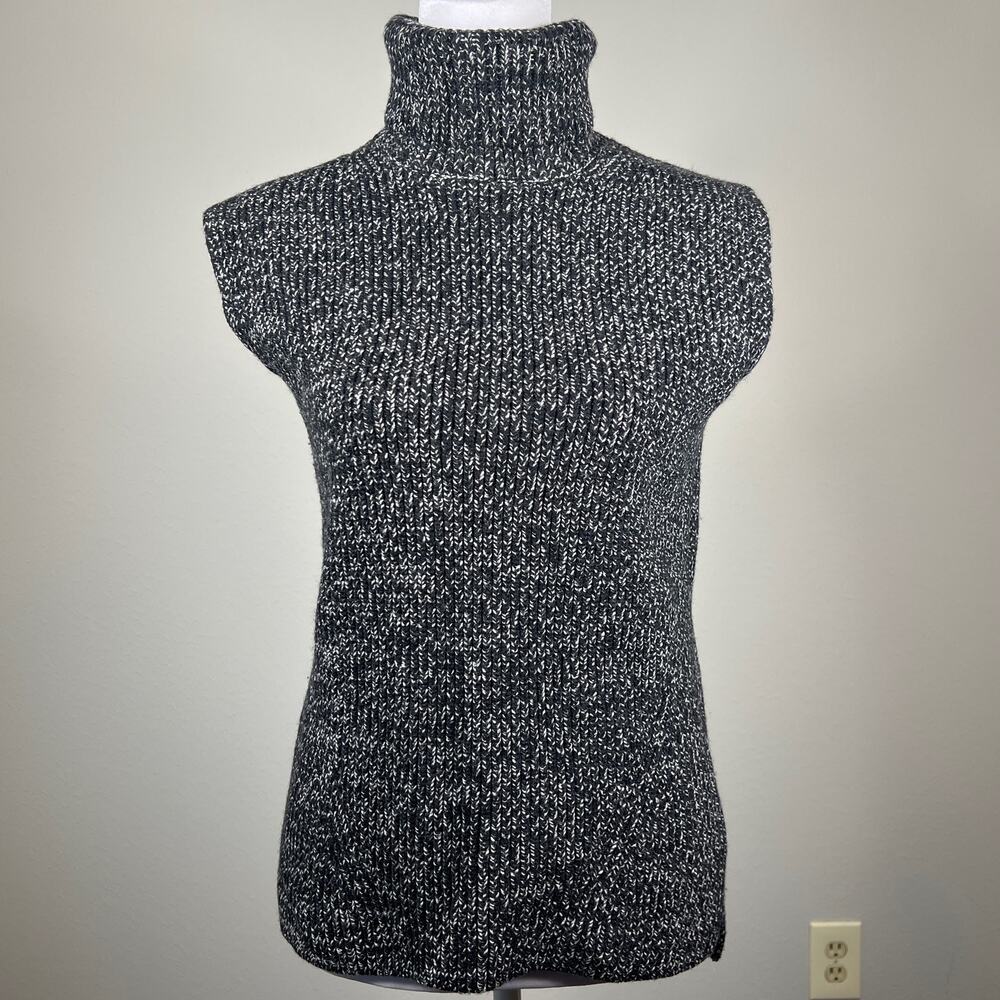 Everlane The Chunky Wool Sleeveless Turtleneck Gray Size XS